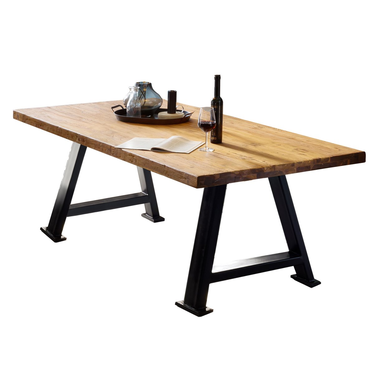 Tisch 200x100 cm, recyceltes Teak