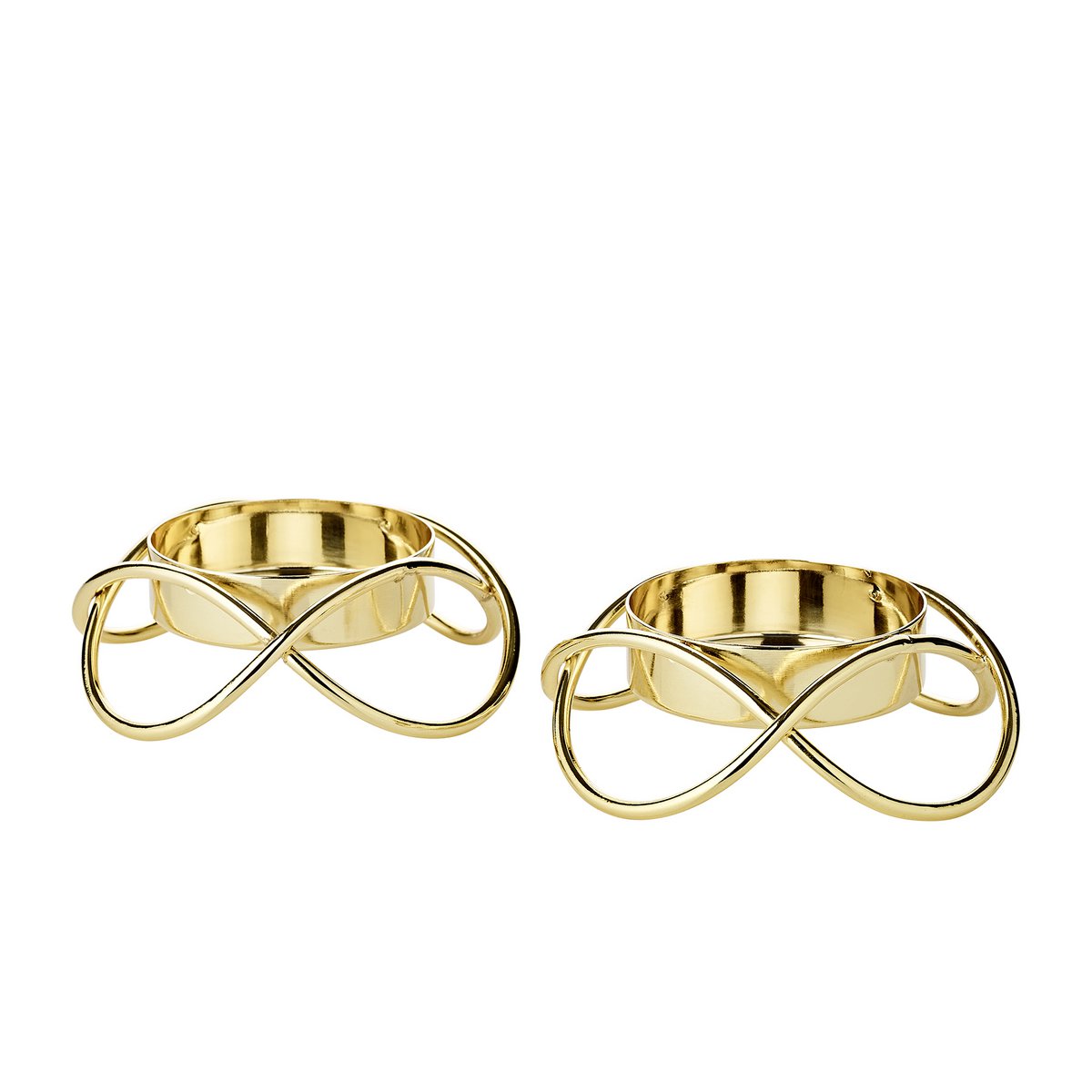 EDZARD 2er Set Kerzenhalter Bastia in gold H 3 cm