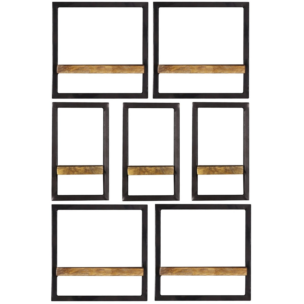 Wandregal-Set, 7-teilig