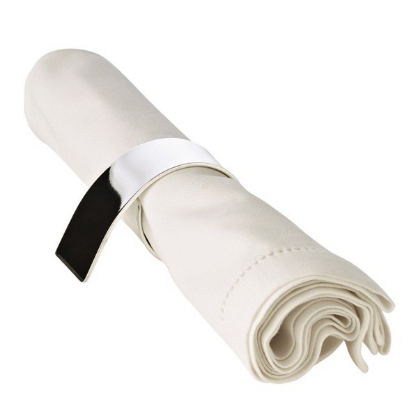 EDZARD 2er Set Serviettenringe Volute, edel versilbert, anlaufgeschützt, Länge 6 cm, Durchmesser 4 cm