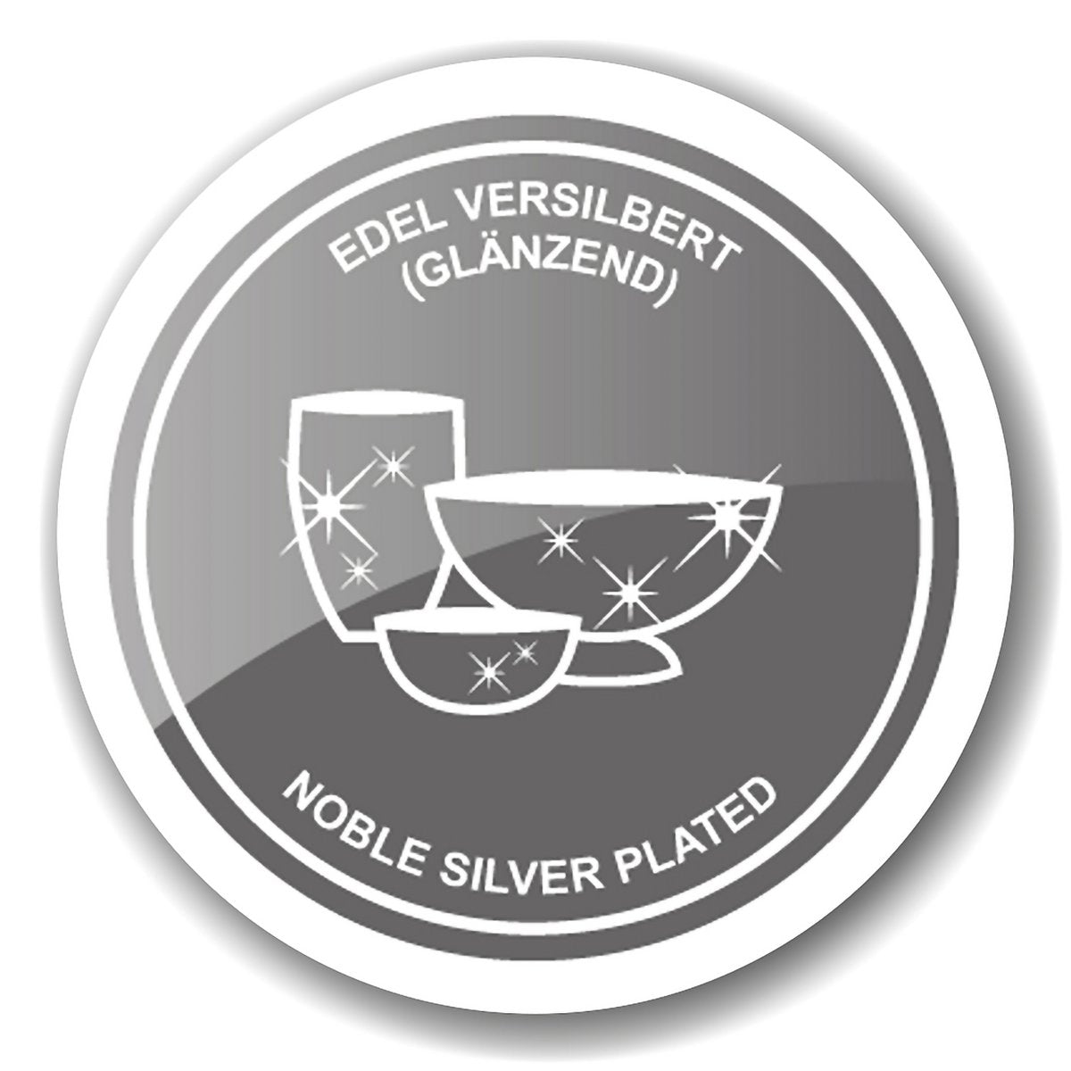 EDZARD Vorlegeset Forma, 3-teilig, edel versilbert, Länge 16 cm (Käsemesser, Buttermesser, Vorlegegabel)