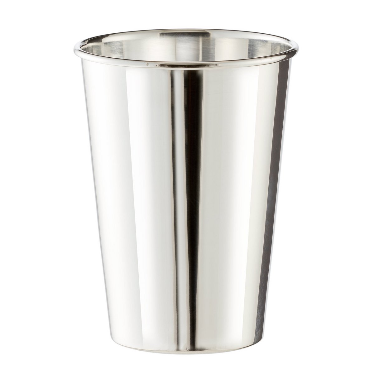 EDZARD Becher Trinkbecher Silberbecher Vase Konus, schwerversilbert, Höhe 11 cm