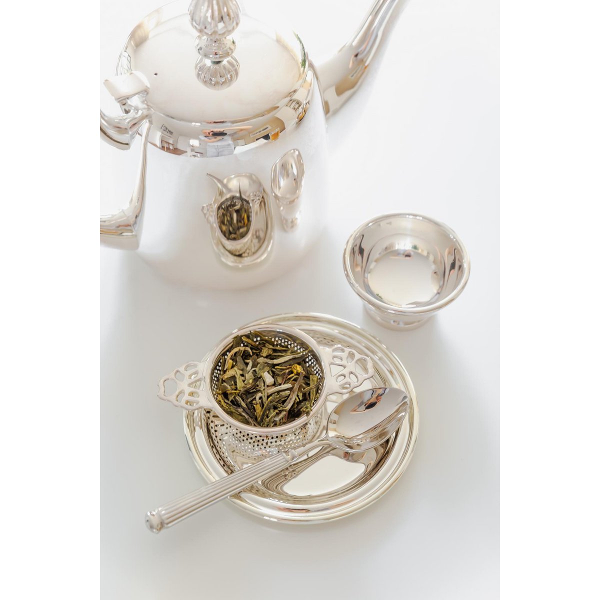 EDZARD 2er Set Untersetzer Gläseruntersetzer Astoria, edel versilbert, Durchmesser 11 cm