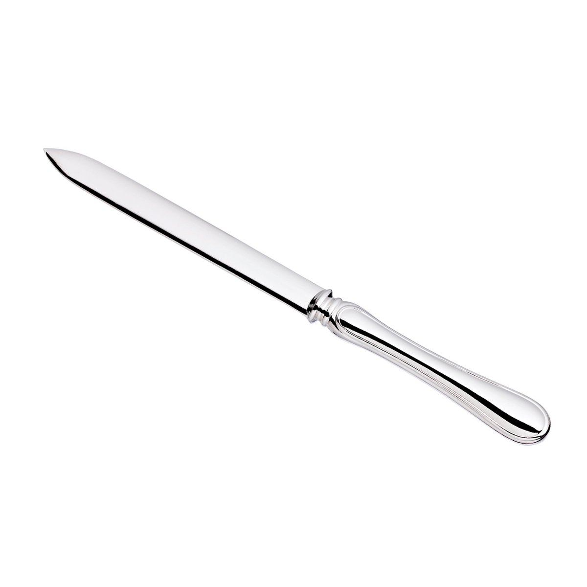 EDZARD Brieföffner Briefmesser Faden, edel versilbert, Länge 19 cm