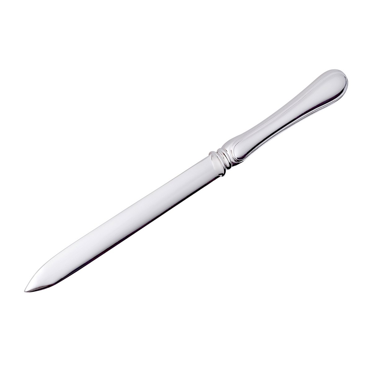 EDZARD Brieföffner Briefmesser Faden, edel versilbert, Länge 19 cm