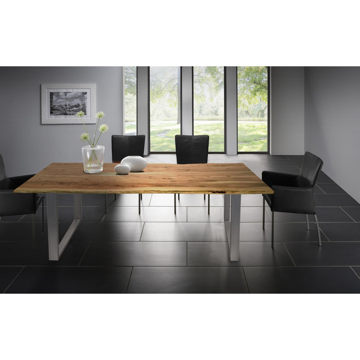Tisch 240x100 cm, Akazie natur, 56 mm