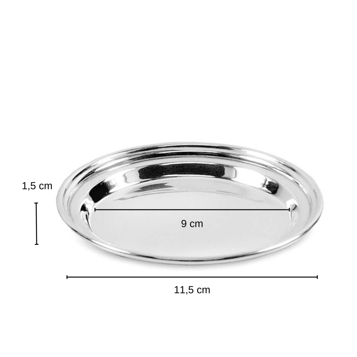 EDZARD Untersetzer Flaschenuntersetzer Faden, schwerversilbert, Durchmesser 11 cm