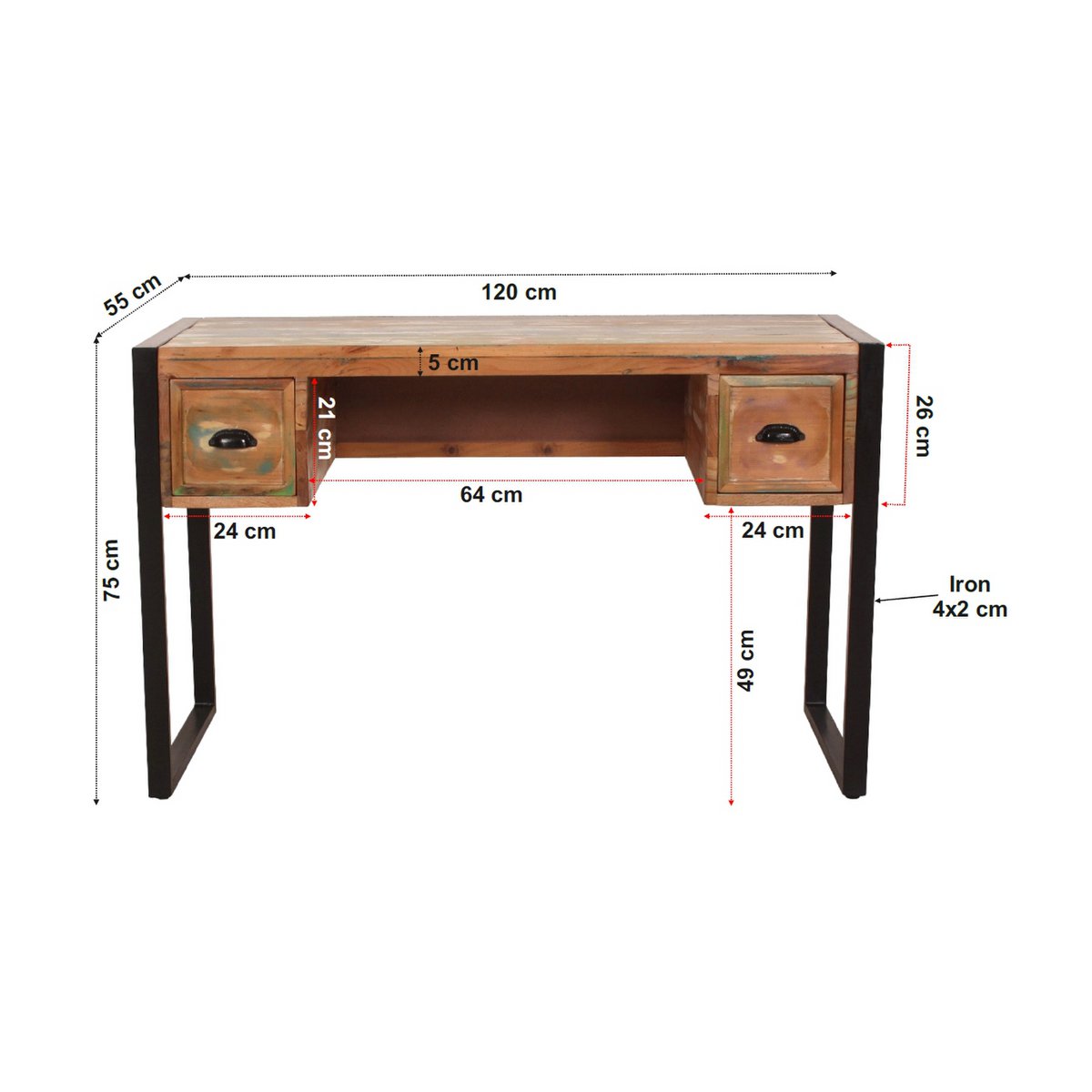 Schreibtisch 120x55 cm