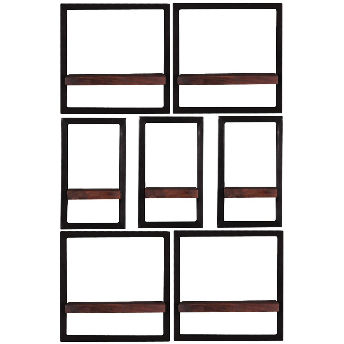 Wandregal-Set, 7-teilig