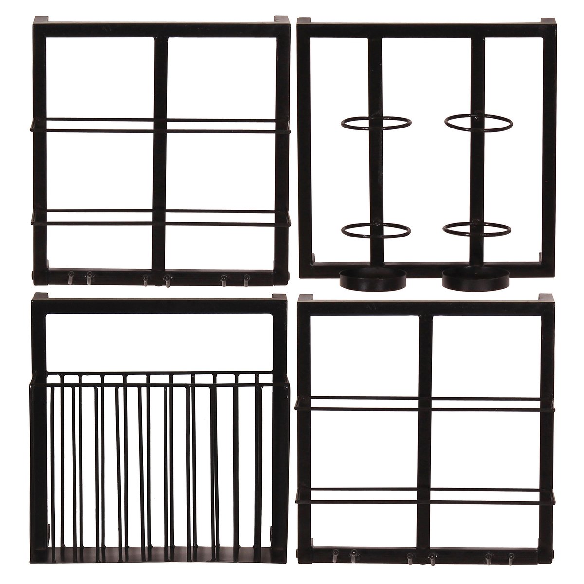 Wandregal-Set, 4-teilig