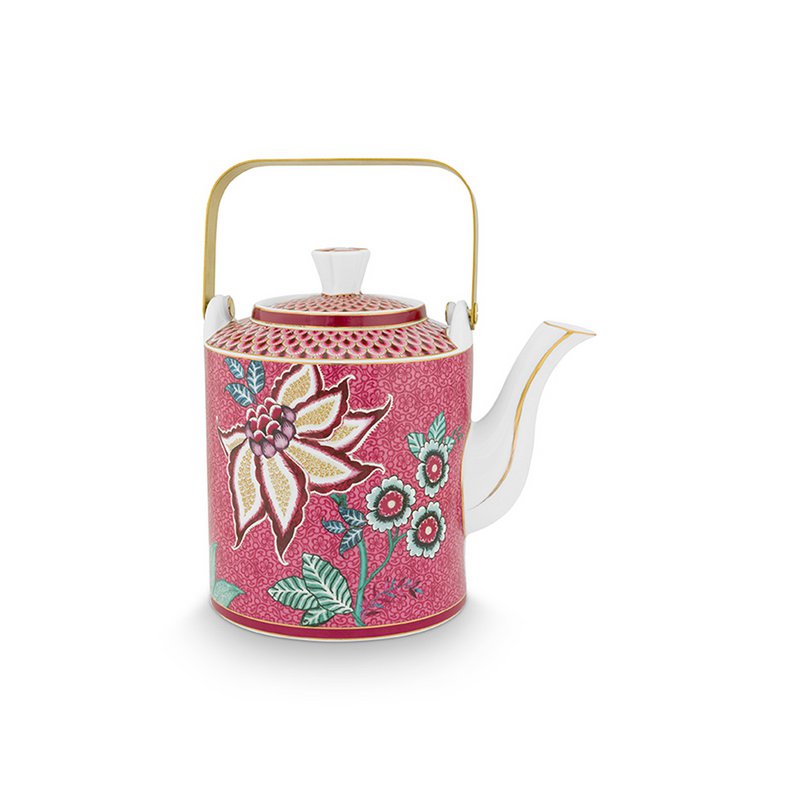 Geschenkset Teekanne Oriental Flower Festival Dark Pink 1 ltr