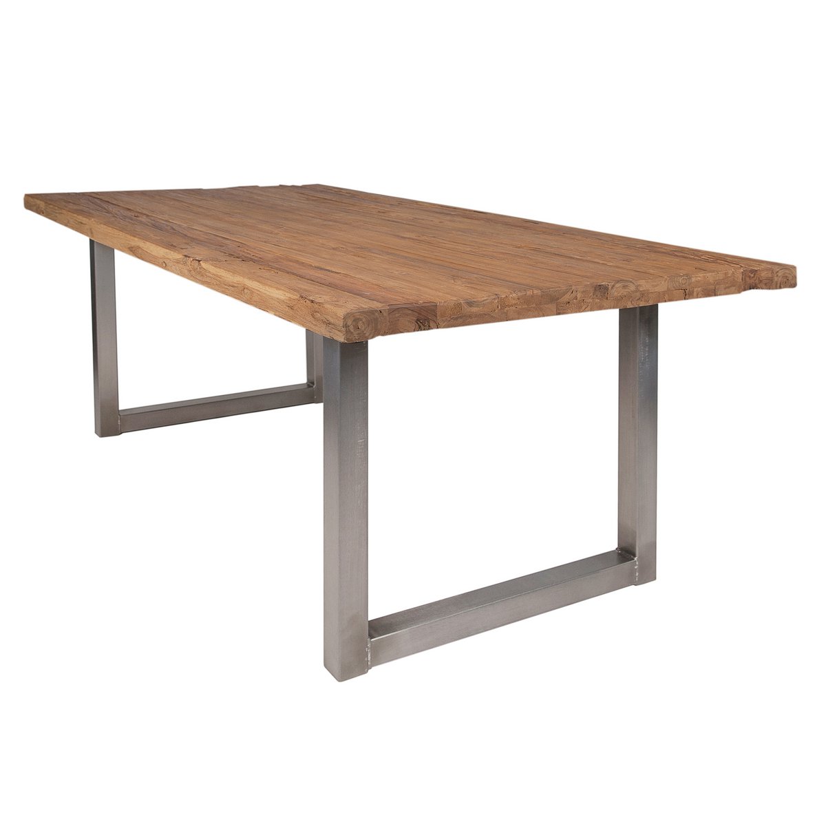 Tisch 240x100 cm, recyceltes Teak natur