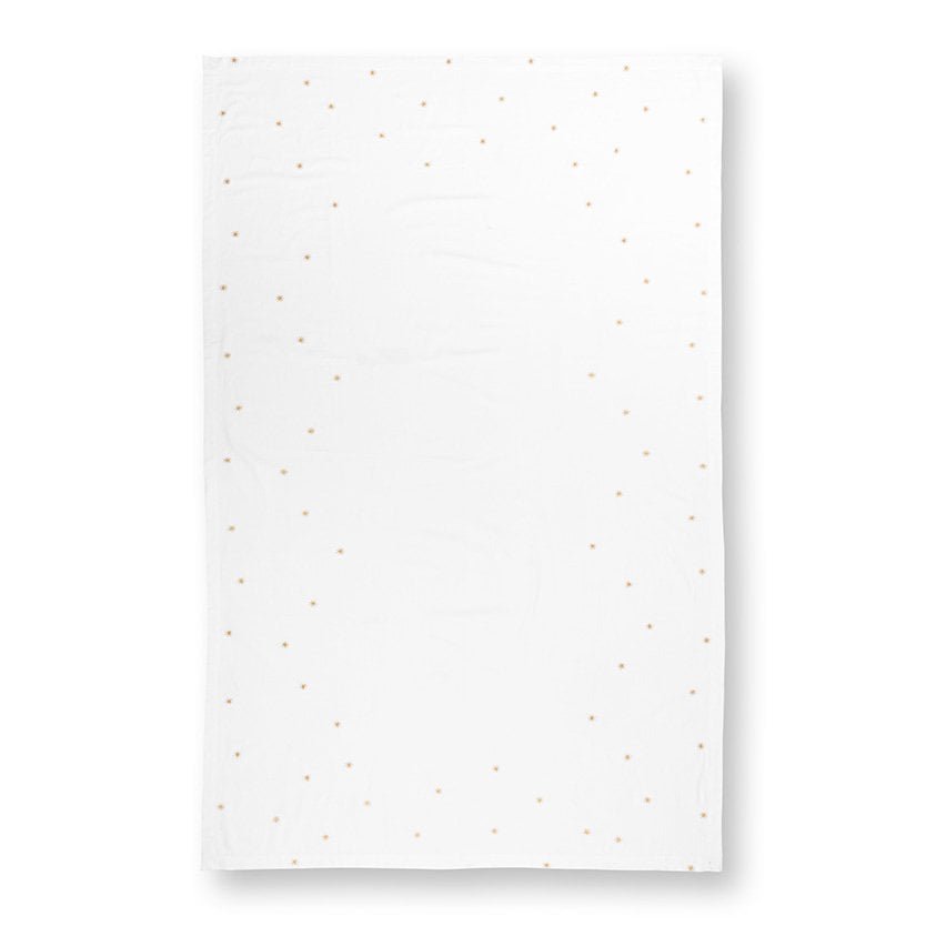Tischdecke Stickerei Sterne Gold 160x250cm