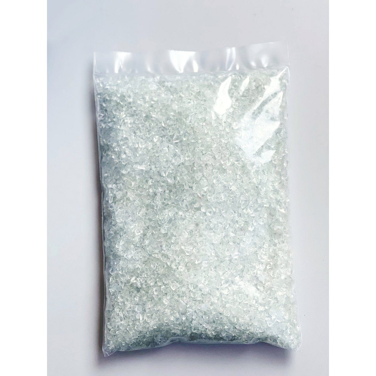 Dekogranulat Glassteine (2-4 mm), 1kg, transparent, wasserfest, staubfrei