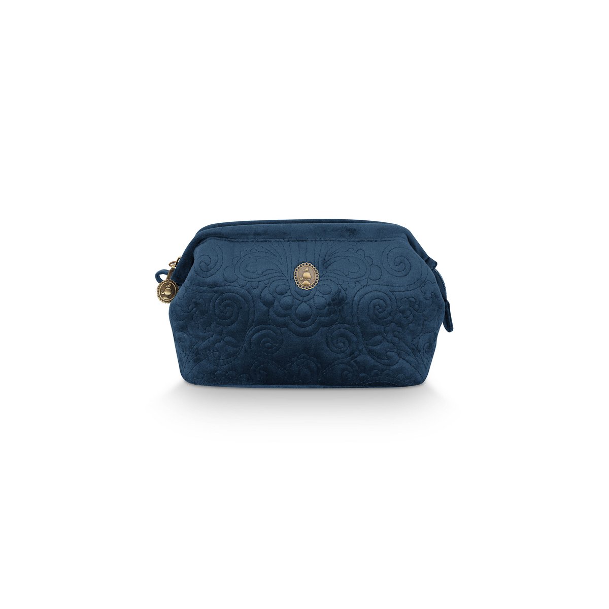 Kosmetiktasche Small Samt Quiltey Days Blau 19x12x8,5cm