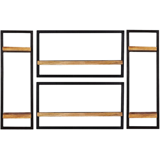 Wandregal-Set, 4-teilig