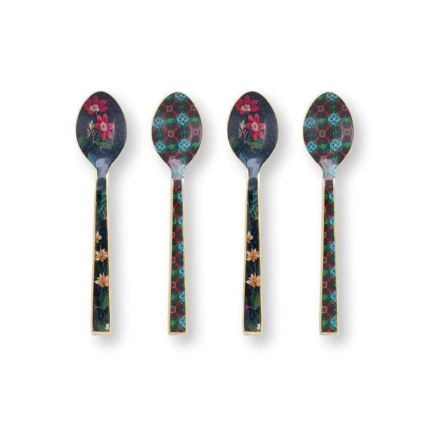 Set/4 Löffel, emailliert, Berry Blues, 14,5 cm