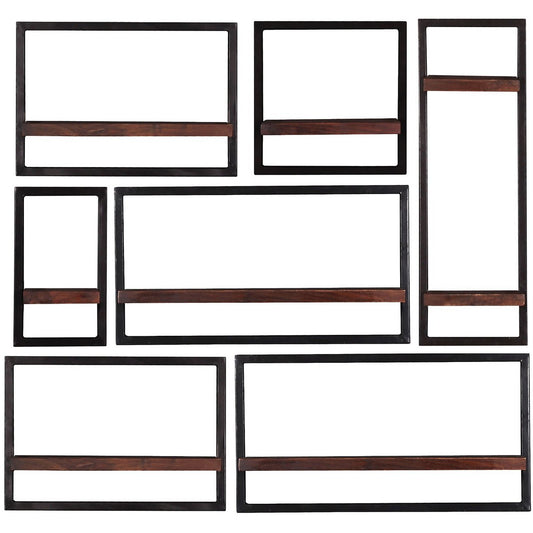 Wandregal-Set, 7-teilig