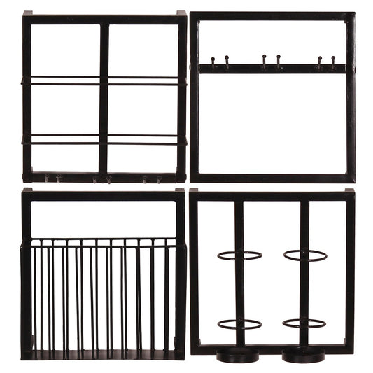 Wandregal-Set, 4-teilig