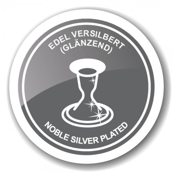 EDZARD 6er Set Serviettenringe Madrid, edel versilbert, Durchmesser 4 cm
