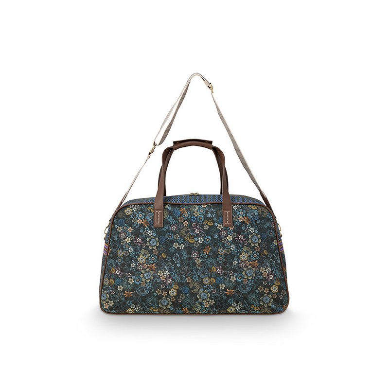 Wochenendtasche Medium Tutti i Fiori Blau 57x22x37cm