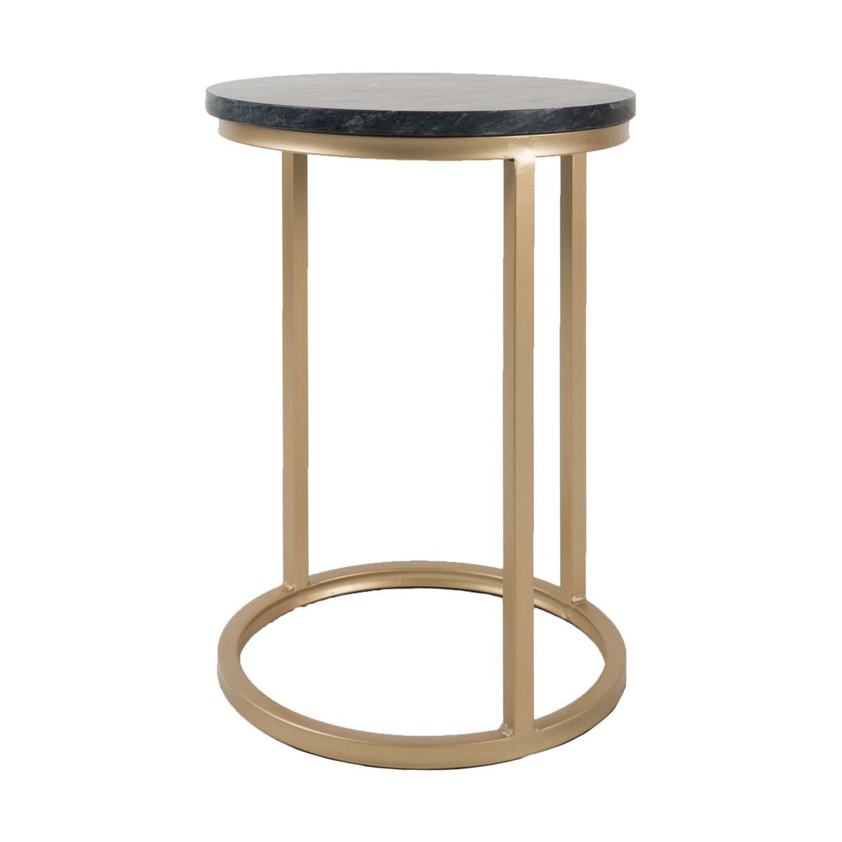 Laptoptisch Mitch Marble Round - Schwarz/Gold