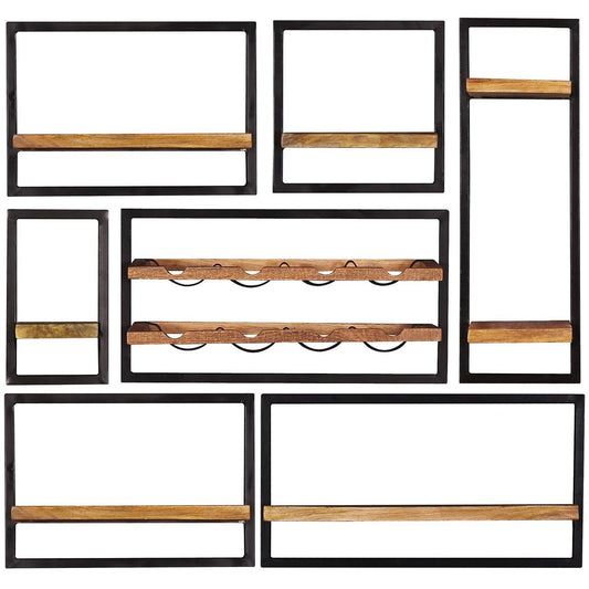 Wandregal-Set, 7-teilig