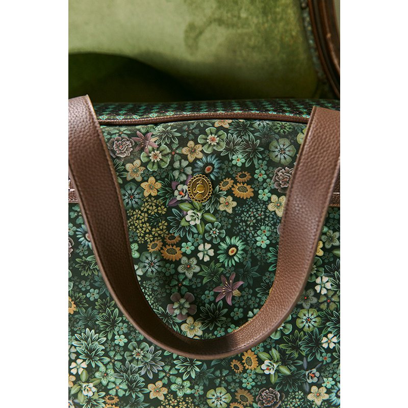 Wochenendtasche Medium Tutti i Fiori Grün 57x22x37cm