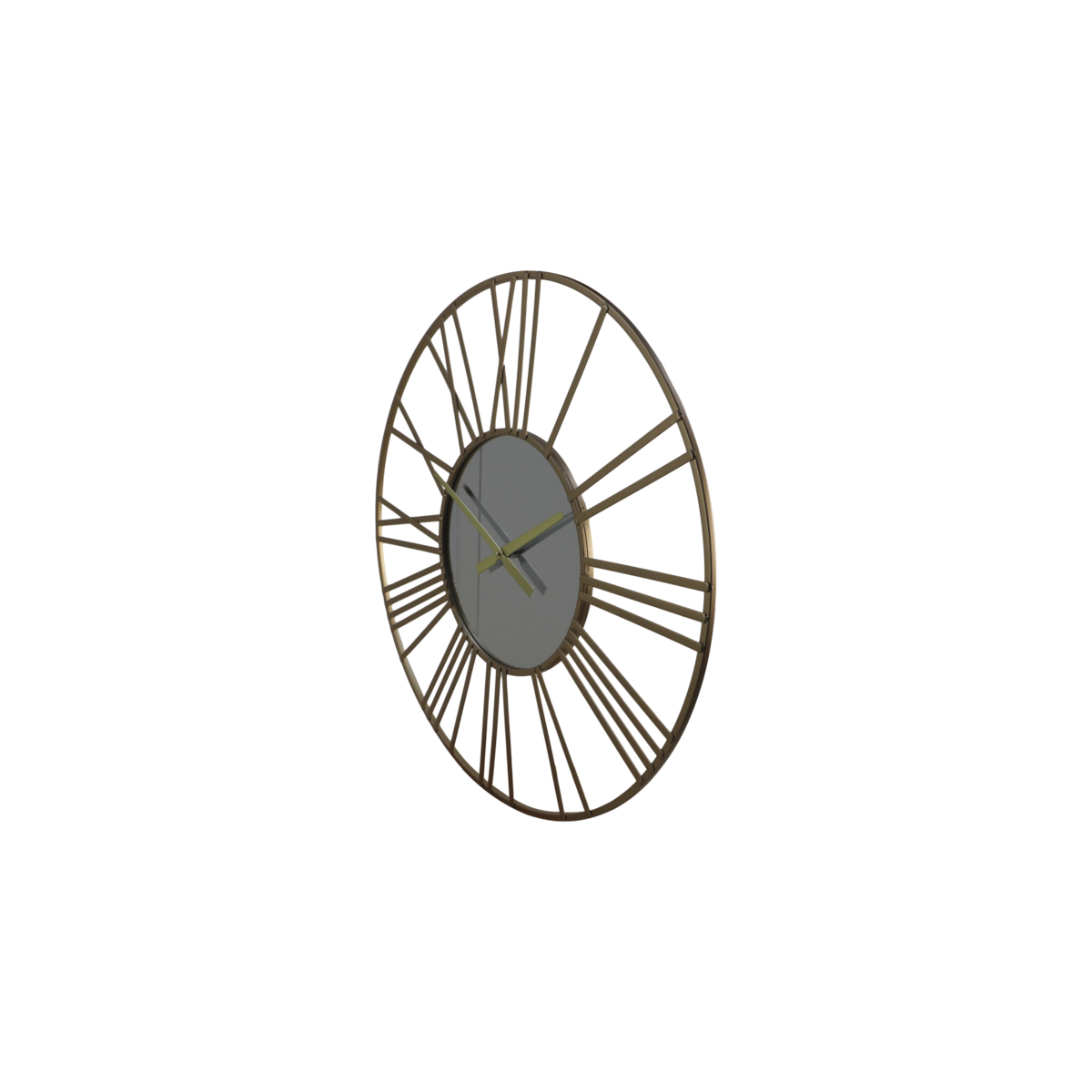 Wanduhr Roman - ø80x5x80 - Gold - Eisen