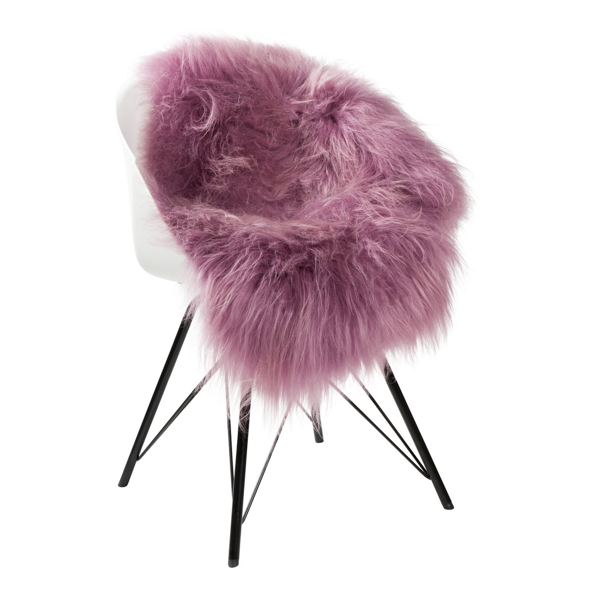 SHEEPSKIN ICELANDIC DARK PINK 90-110cm