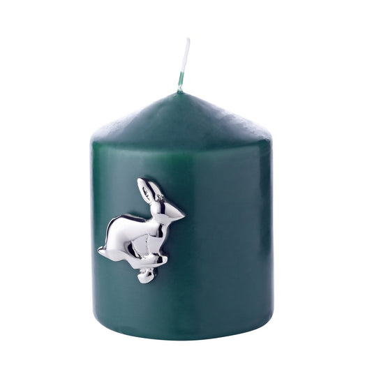 4er-Set Kerzenpin Hase (Höhe 4 cm), Aluminium vernickelt