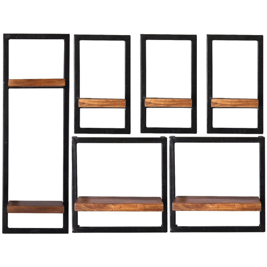 Wandregal-Set, 6-teilig