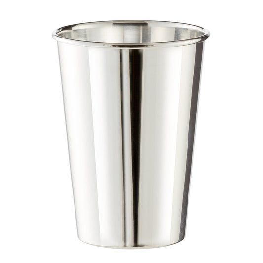 EDZARD Becher Trinkbecher Silberbecher Vase Konus, schwerversilbert, Höhe 11 cm