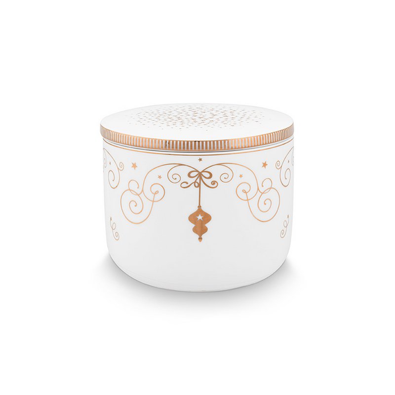 Kerzenbox Royal Winter White 11,7x9,6cm