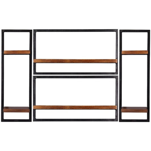 Wandregal-Set, 4-teilig