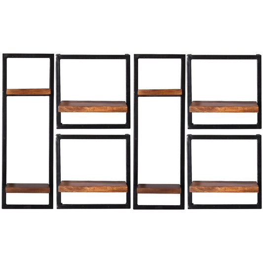 Wandregal-Set, 6-teilig