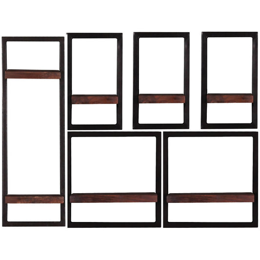 Wandregal-Set, 6-teilig