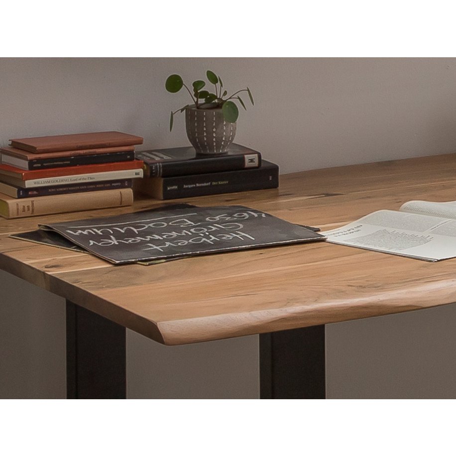 Tisch 180 x 90 cm, Gestell schwarz
