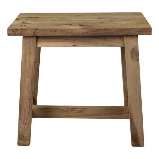 Dekorativer Hocker Lawas - 50 cm - Natur - Teak