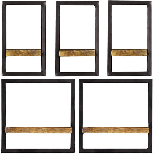 Wandregal-Set, 5-teilig