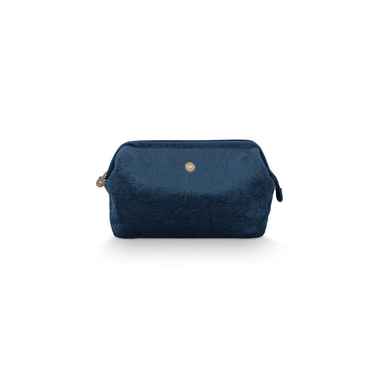 Kosmetiktasche Extra Large Samt Quiltey Days Blau 30x20.7x13.8cm