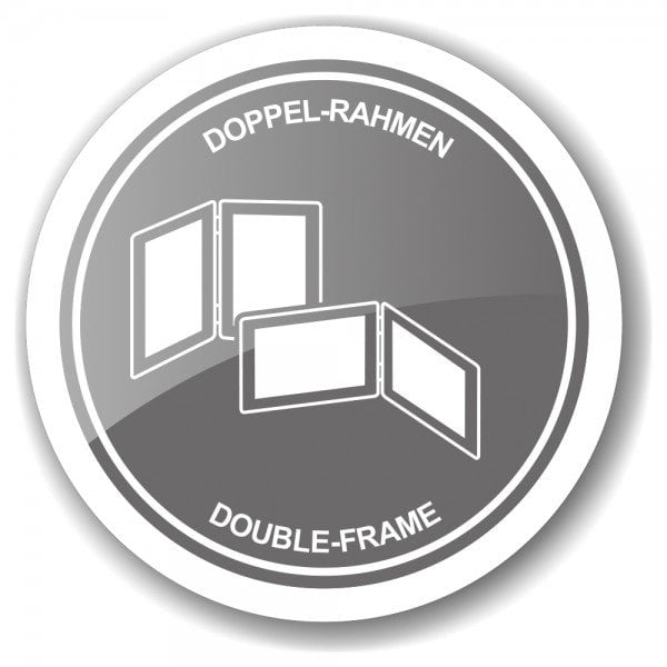 EDZARD Doppel-Fotorahmen Salerno für 2 Fotos 10 x 15 cm quer, edel versilbert, anlaufgeschützt