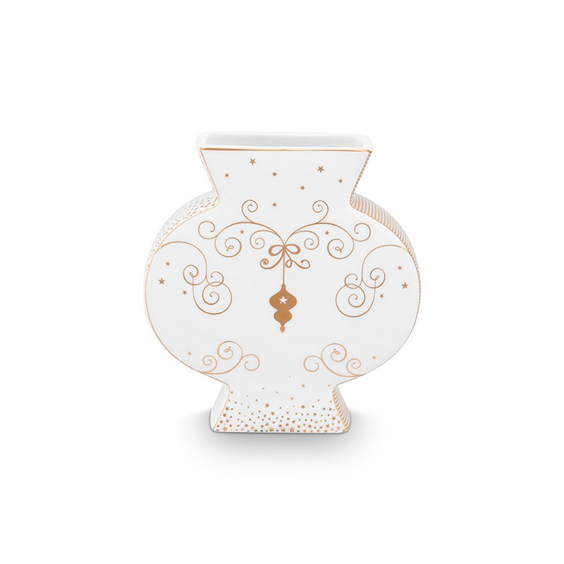 Flache Vase Royal Winter White 16,5cm