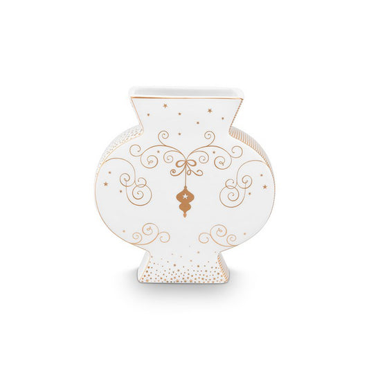 Flache Vase Royal Winter White 16,5cm