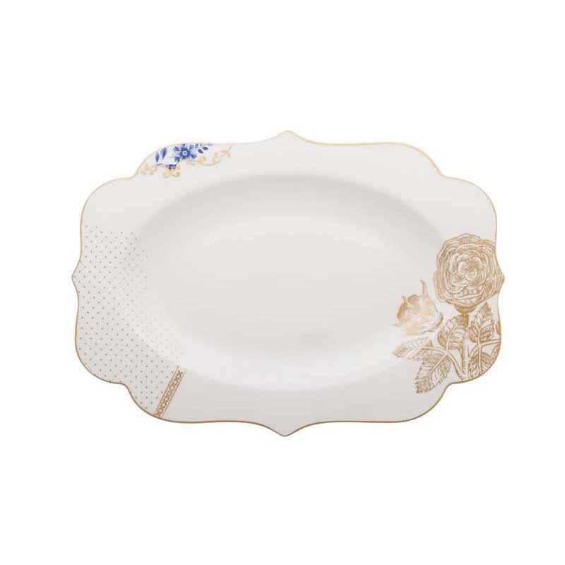 Ovale Platte Royal White 40x28,5cm