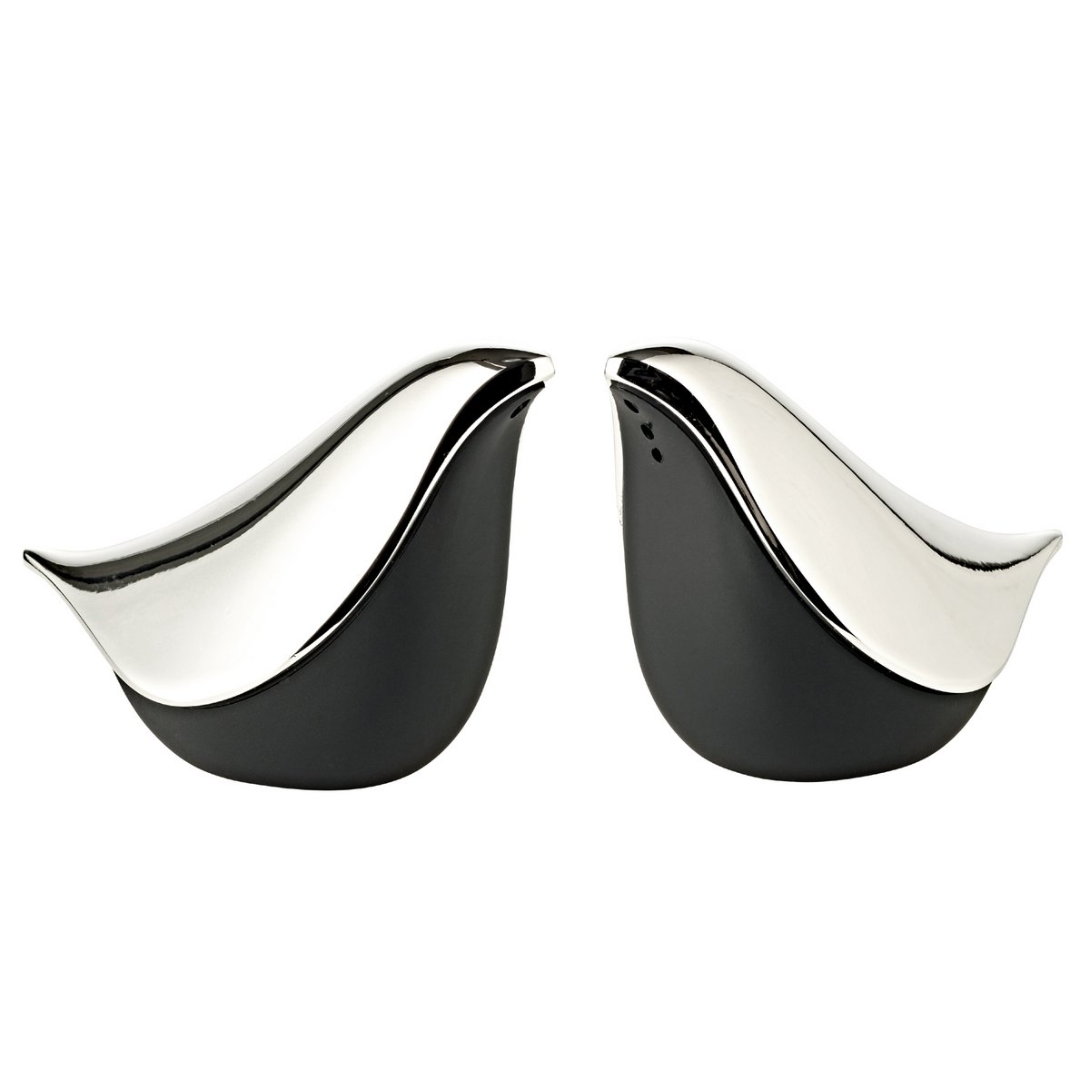 EDZARD Salz- & Pfefferstreuer Dove, edel versilbert, anlaufgeschützt, Höhe 6 cm