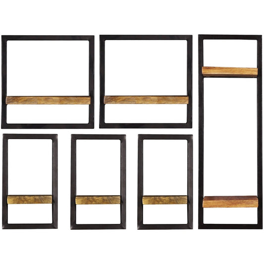 Wandregal-Set, 6-teilig