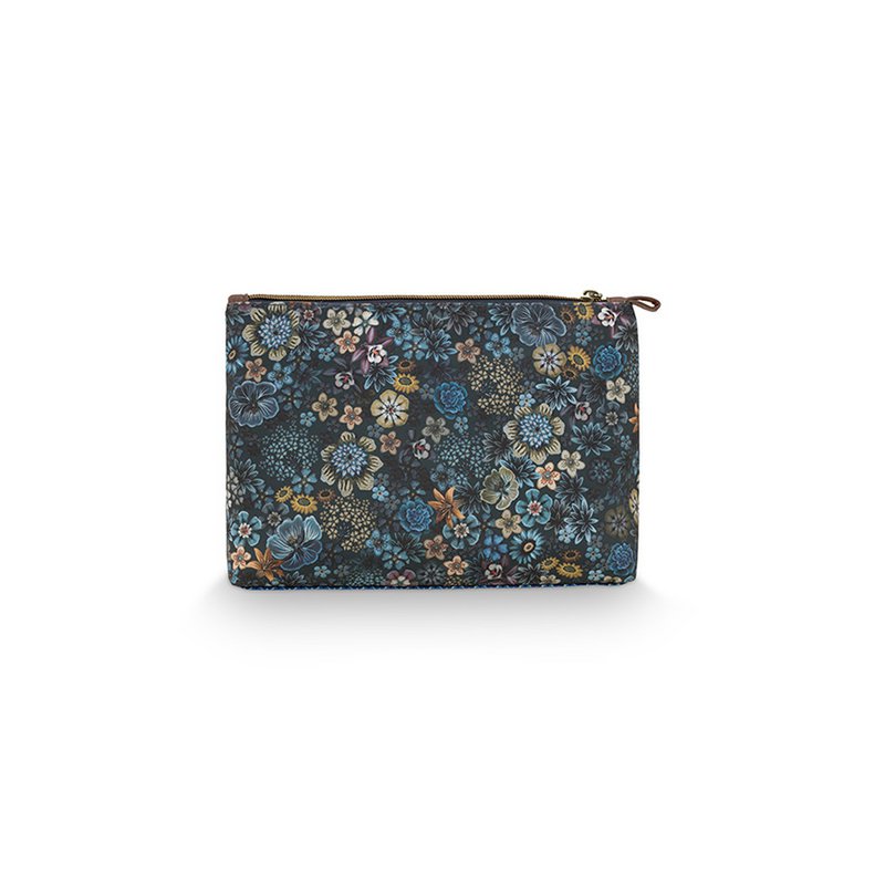 Kosmetiktasche Combi Tutti i Fiori Blau 26x18x7,5cm/22x13x1cm