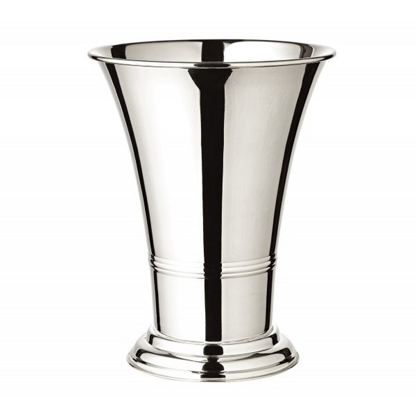 EDZARD Blumentopf Blumenübertopf Vase Tromba schwerversilbert, Höhe 25 cm, Durchmesser 19 cm