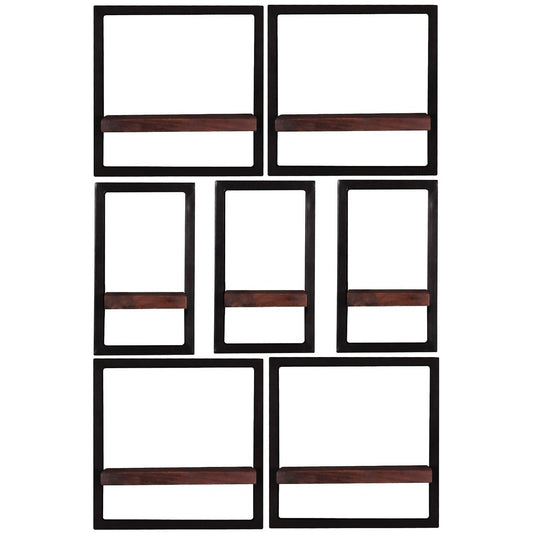 Wandregal-Set, 7-teilig